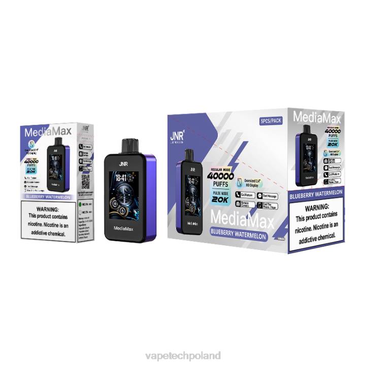 JNR MediaMax zadycha 40 tys DF2D12 arbuz jagodowy vape tech poland